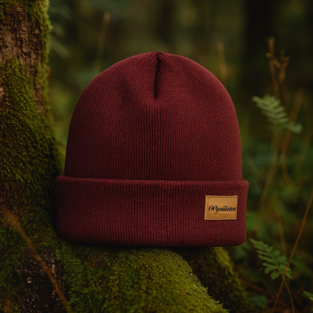 100% Merino Wool Beanie Burgundy – Warm & Stylish Winter Hat