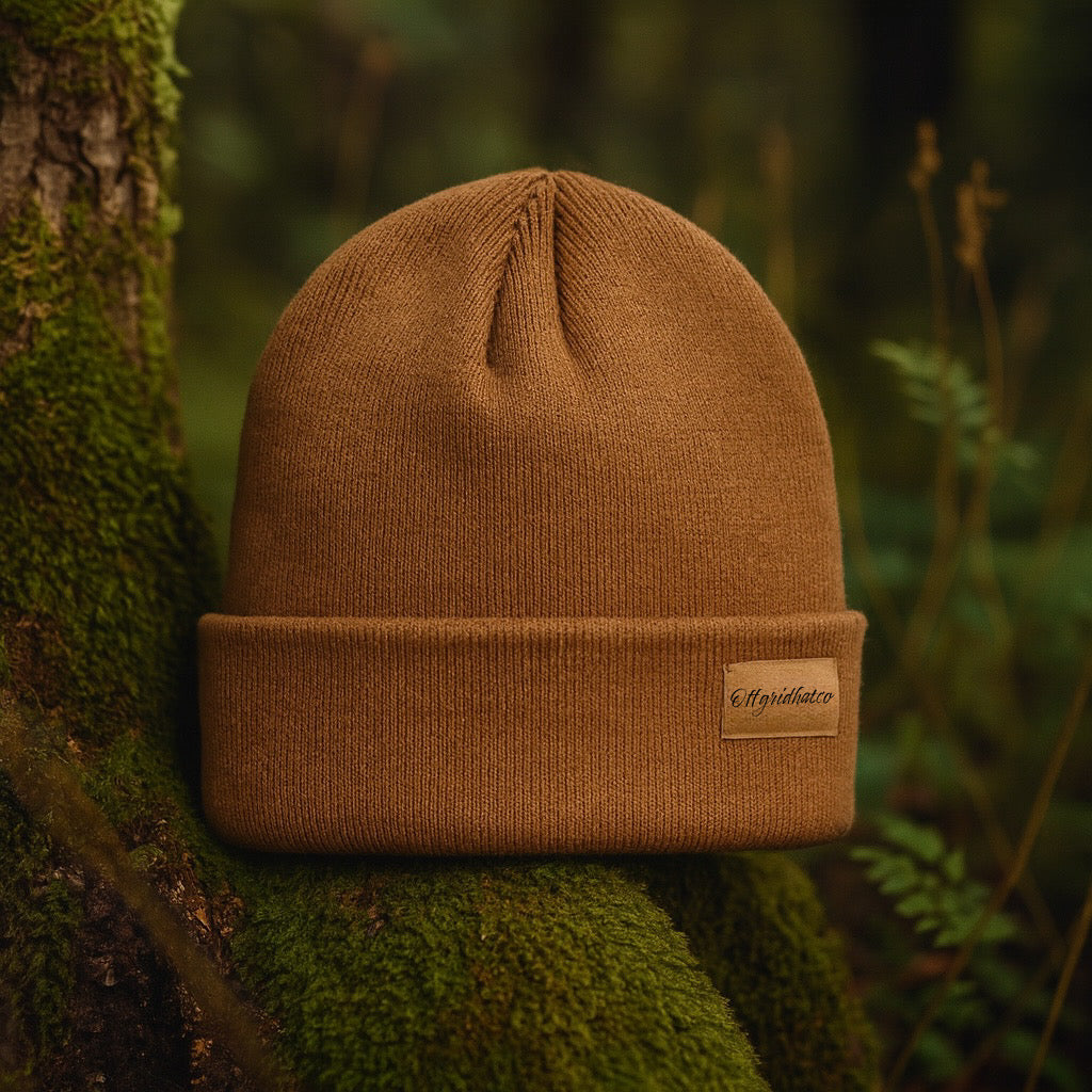 100% Merino Wool Beanie Fall Orange – Warm & Stylish Winter Hat
