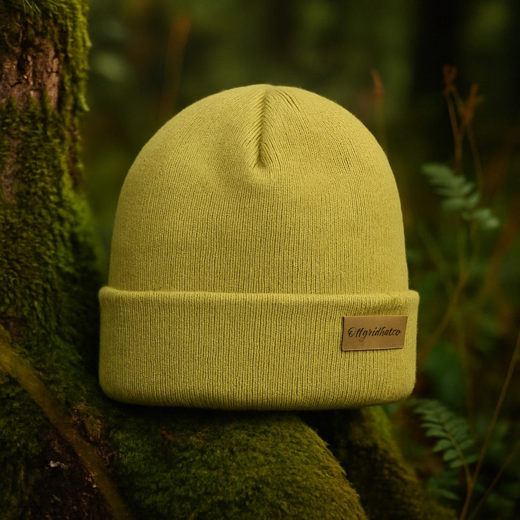 100% Merino Wool Beanie Citrine– Warm & Stylish Winter Hat