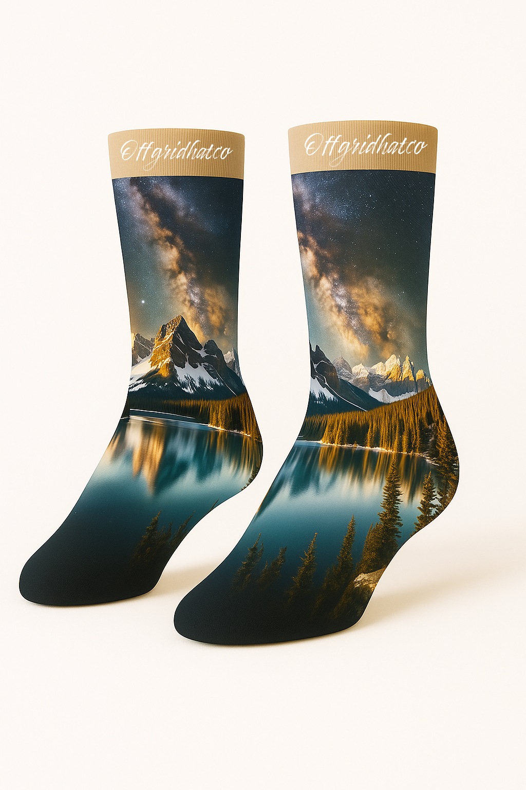 Shasta Basin Milky Way Socks – Cosmic Adventure in 100% Bamboo