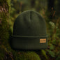 100% Merino Wool Beanie Forest Green– Warm & Stylish Winter Hat