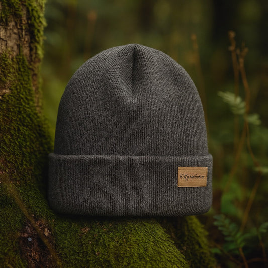 100% Merino Wool Beanie Smoke Gray – Warm & Stylish Winter Hat